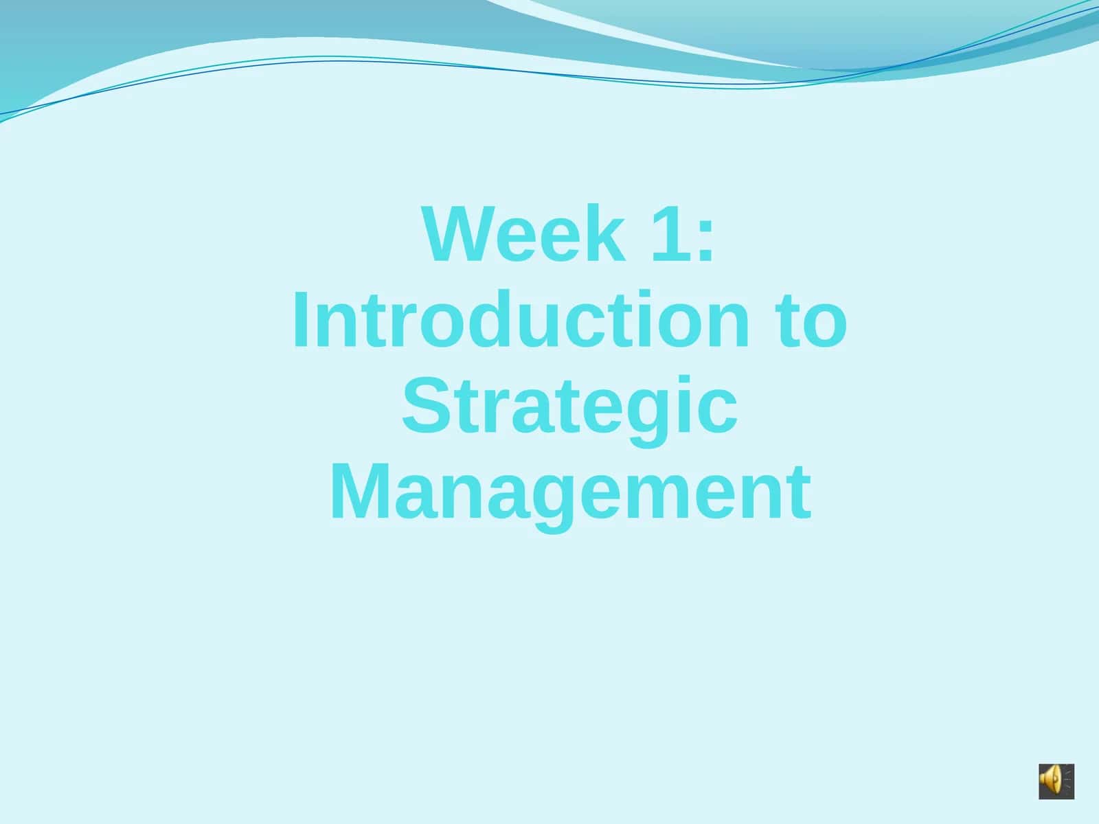 Strategic Management