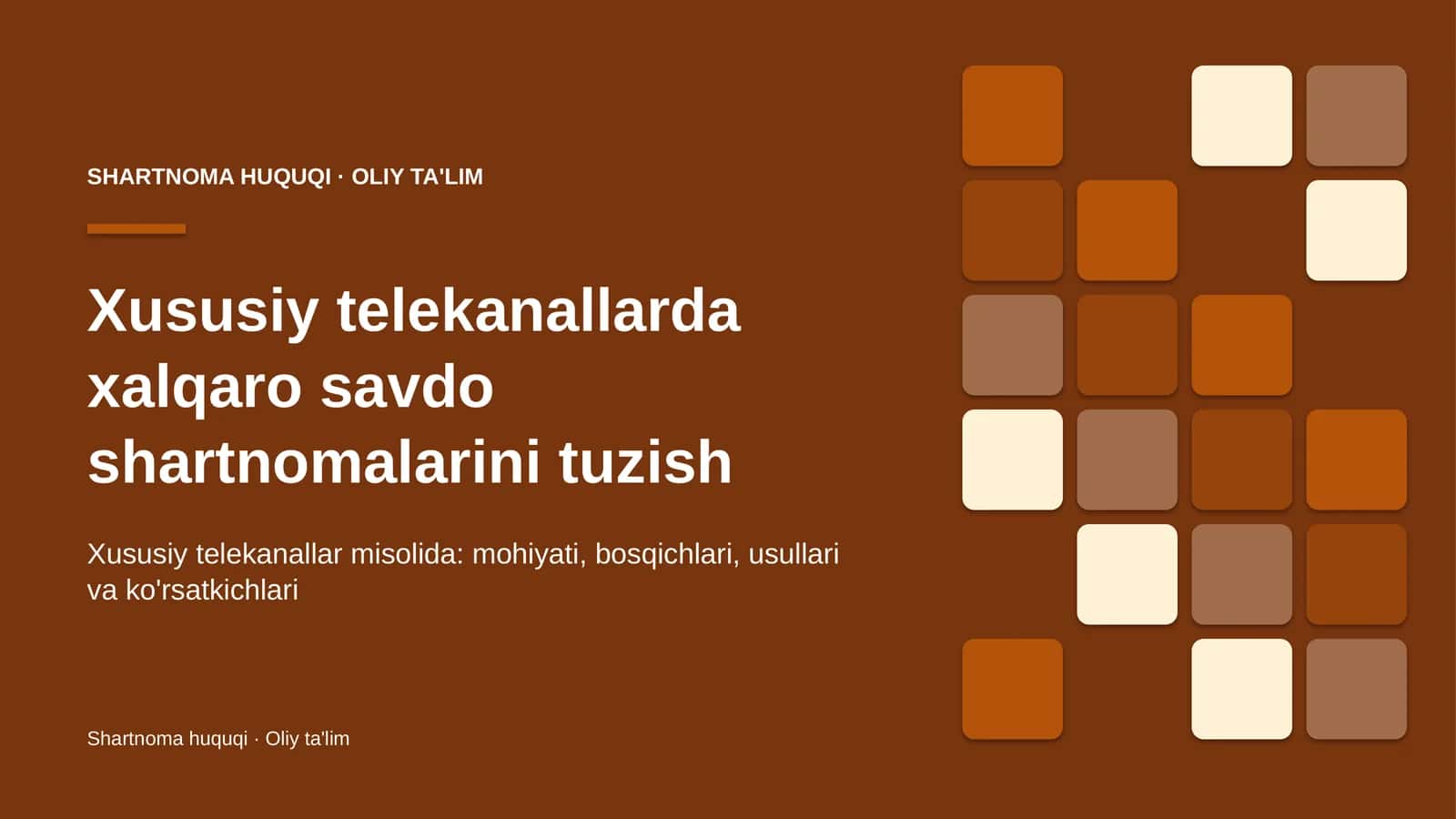 xususiy telekanallarda xalqaro savdo shartnomalarini tuzish 8891