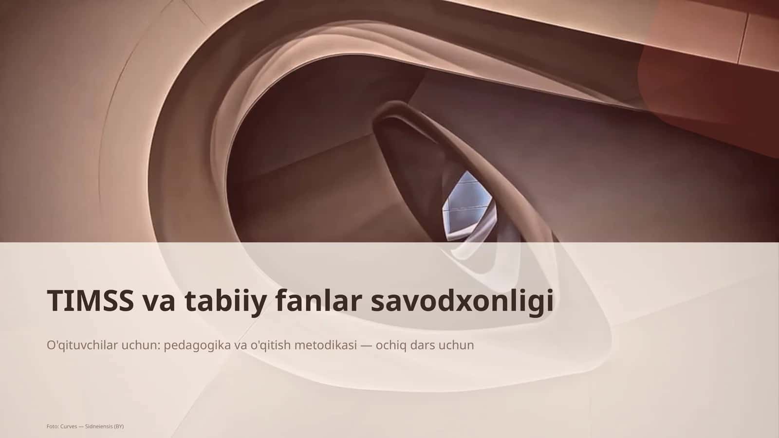 TIMSS va tabiiy fanlar savodxonligi