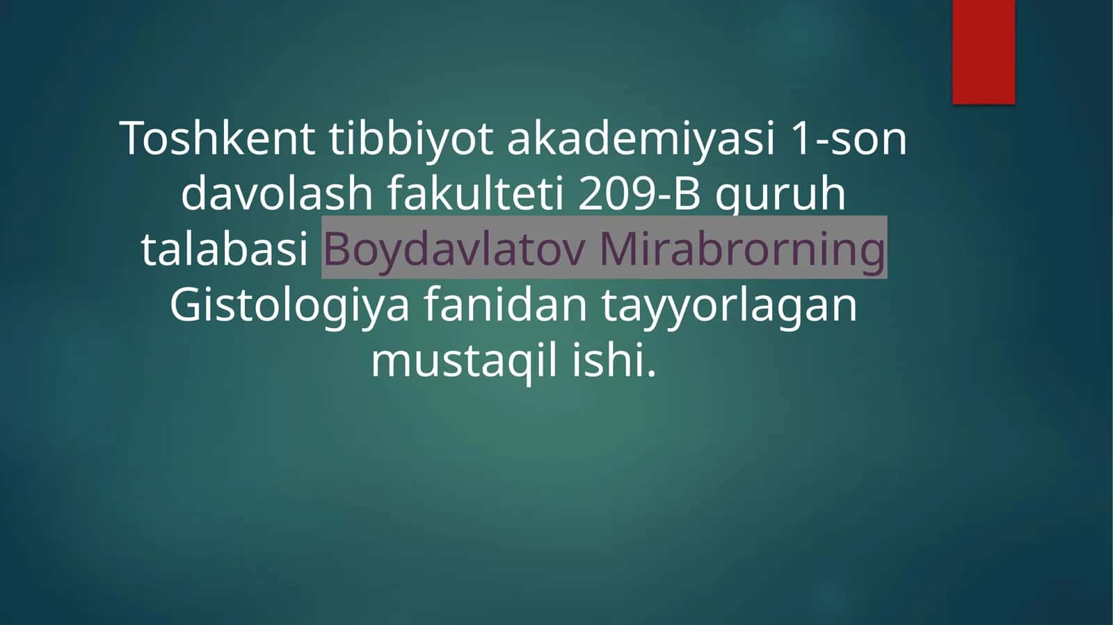 Bosh miya yarimsharlari po’stlog’i gistologiyasi 1