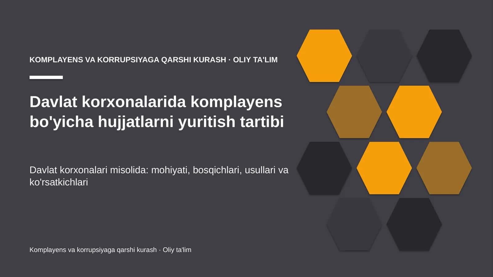 davlat korxonalarida komplayens bo'yicha hujjatlarni yuritish tartibi 9290