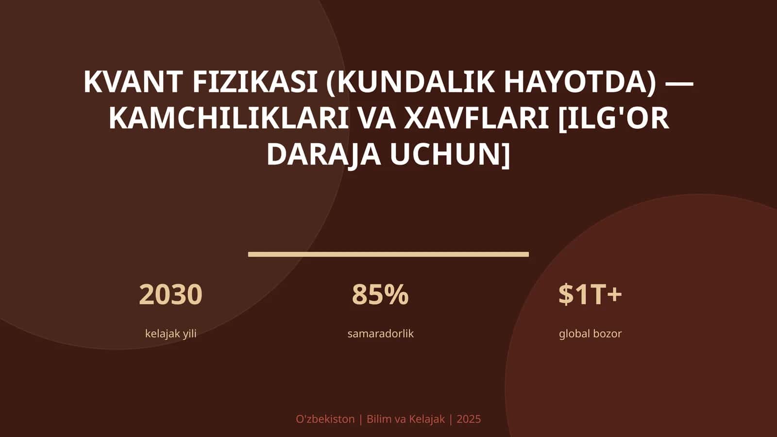 Kvant Fizikasi (Kundalik Hayotda) - Kamchiliklari va Xavflari [Ilg'or Daraja Uchun]