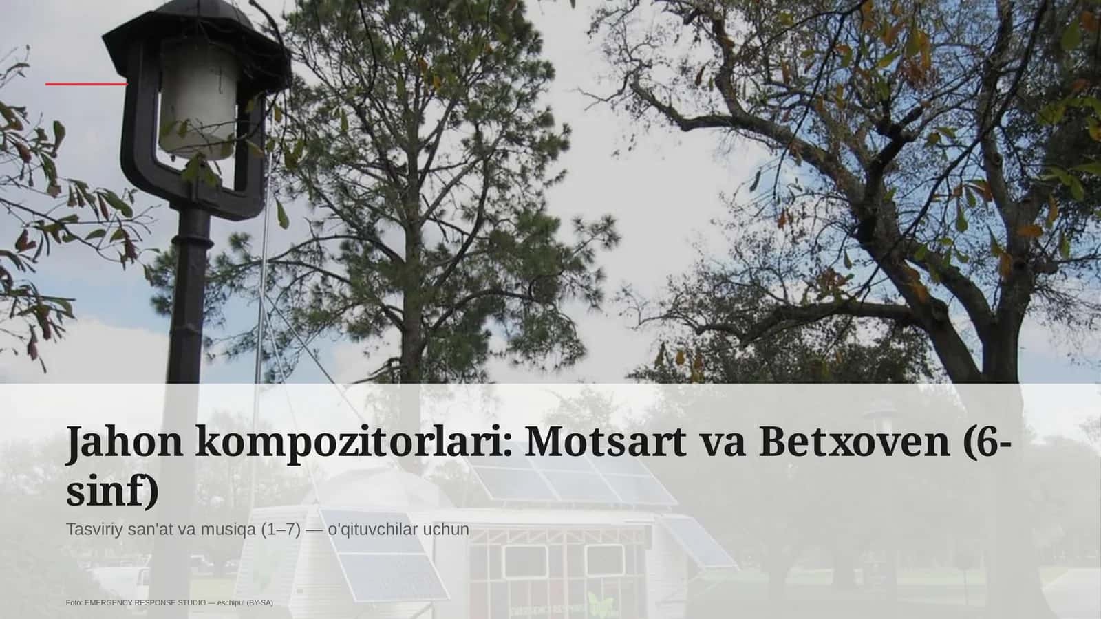 Jahon kompozitorlari: Motsart va Betxoven (6-sinf)