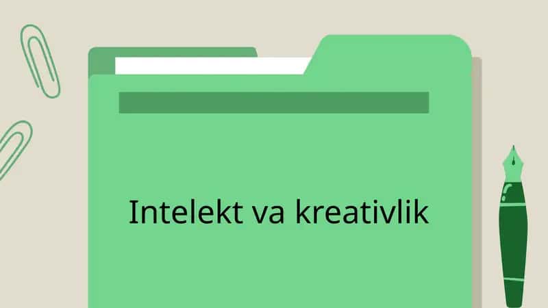 Intelekt va kreativlik