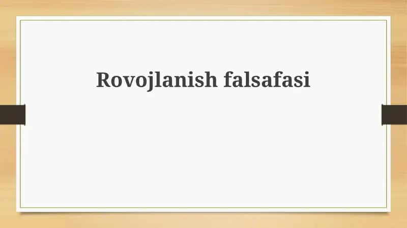 Rivojlanishfalsafasi