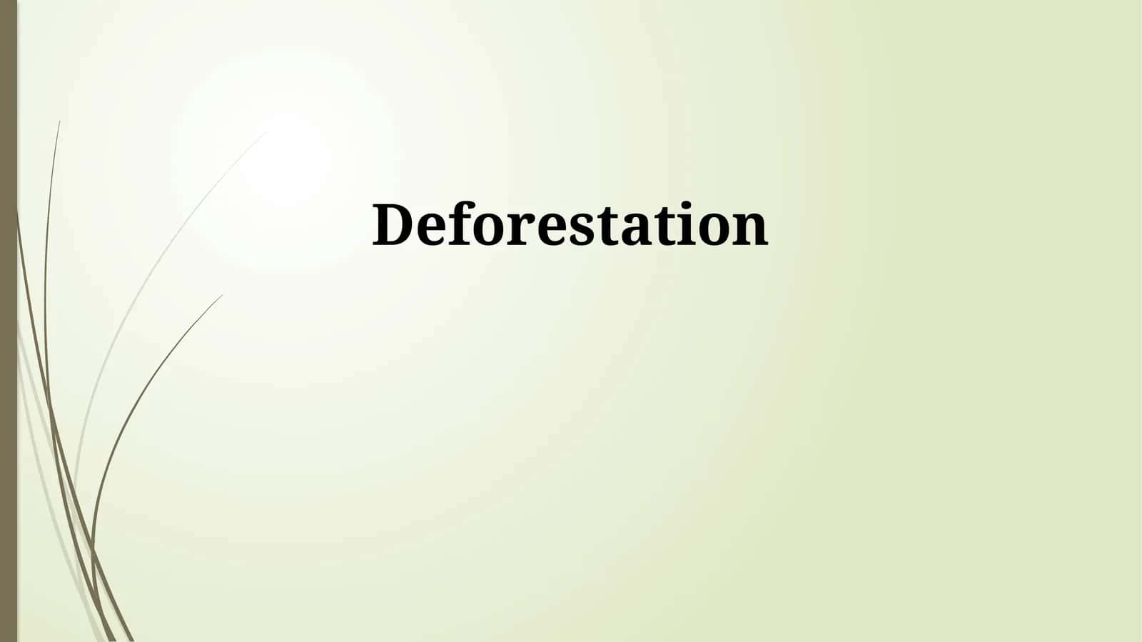 Deforestation