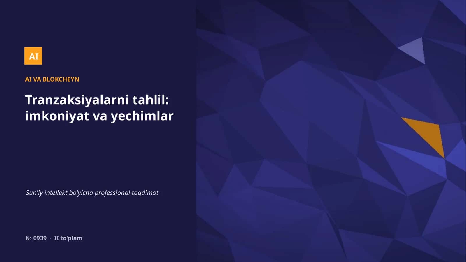 Tranzaksiyalarni tahlil