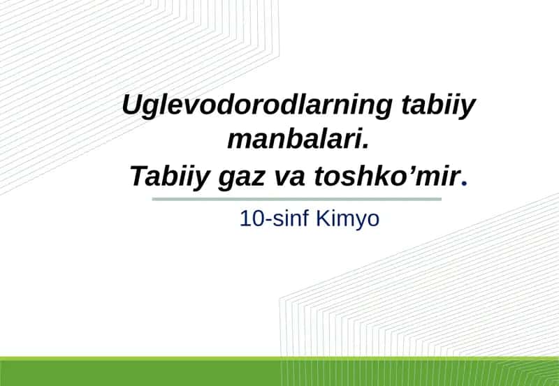 10-sinf Kimyo