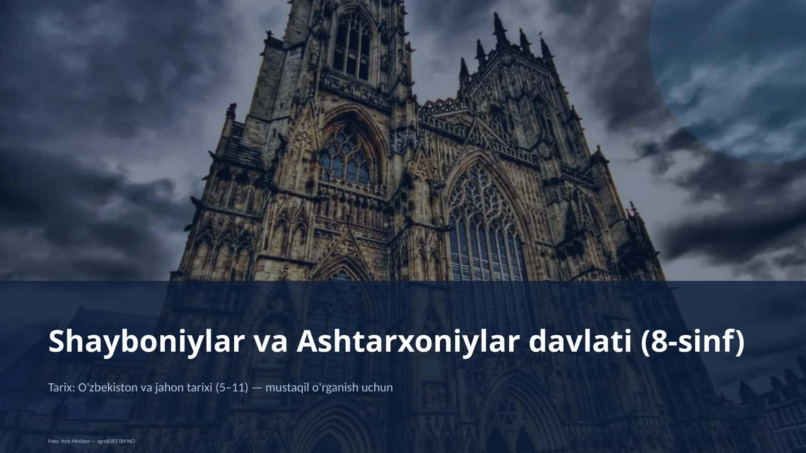 Shayboniylar va Ashtarxoniylar davlati (8-sinf)