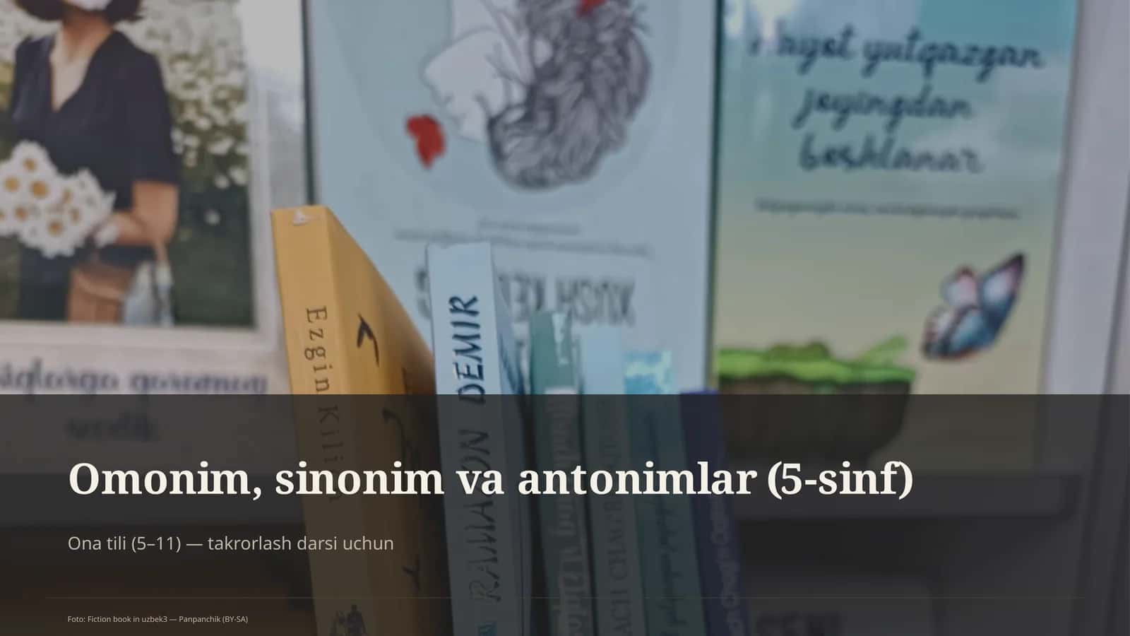 Omonim, sinonim va antonimlar (5-sinf)
