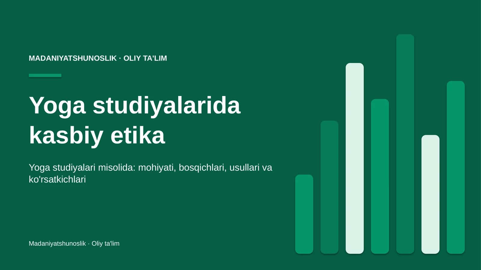 Yoga studiyalarida kasbiy etika