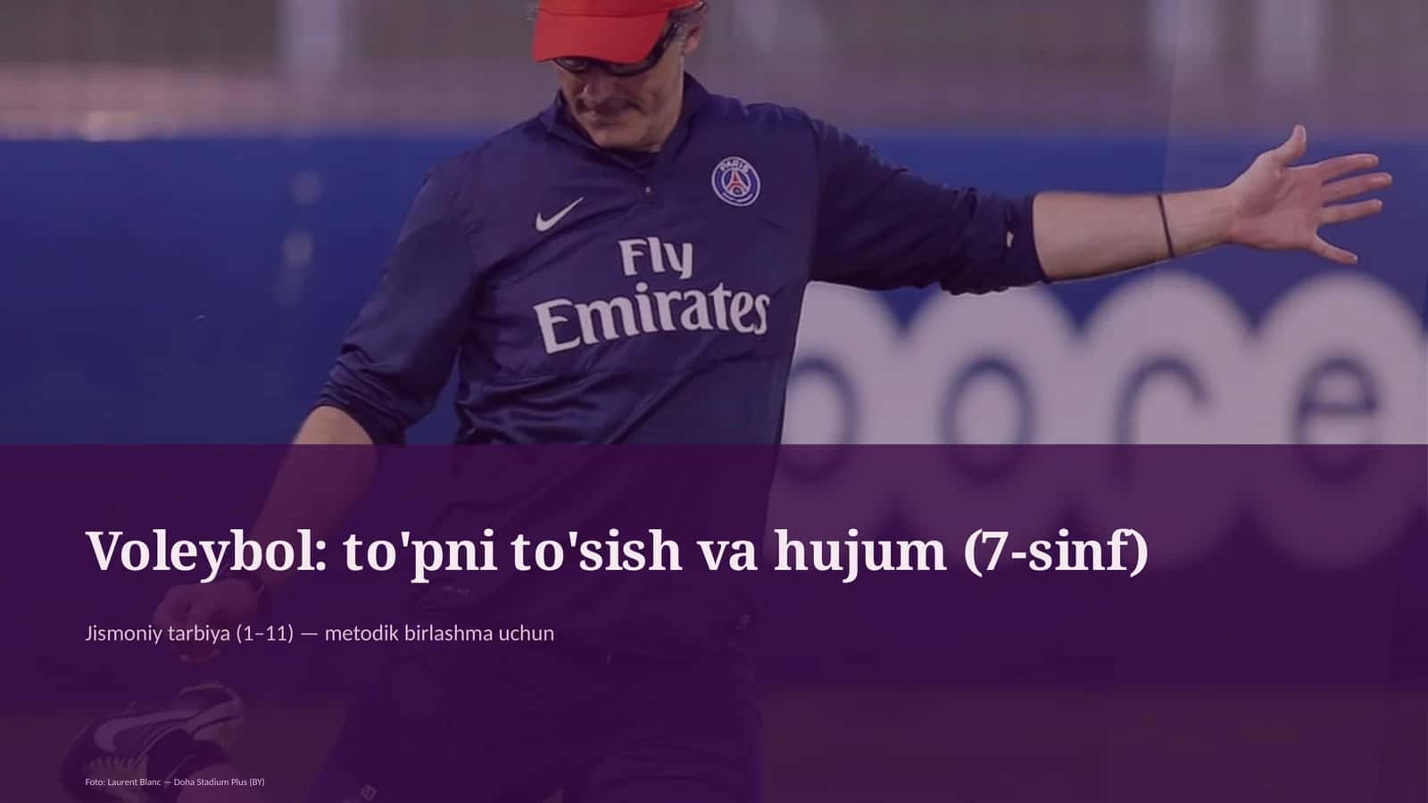 Voleybol: to'pni to'sish va hujum (7-sinf)