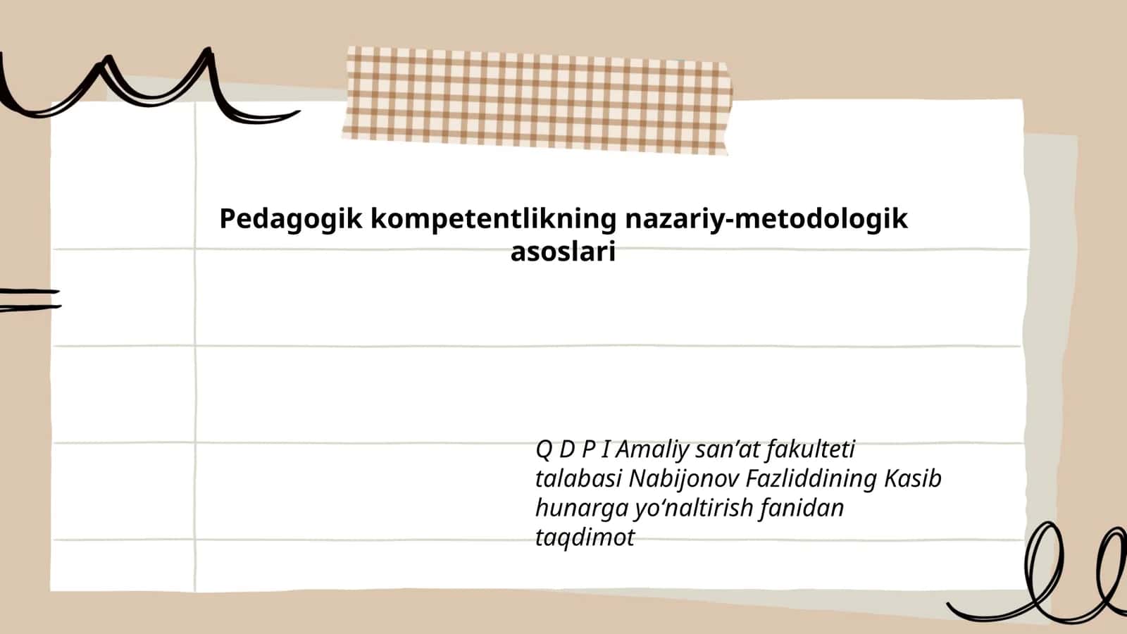 Pedagogik kompetentlikning nazariy-metodologik asoslari
