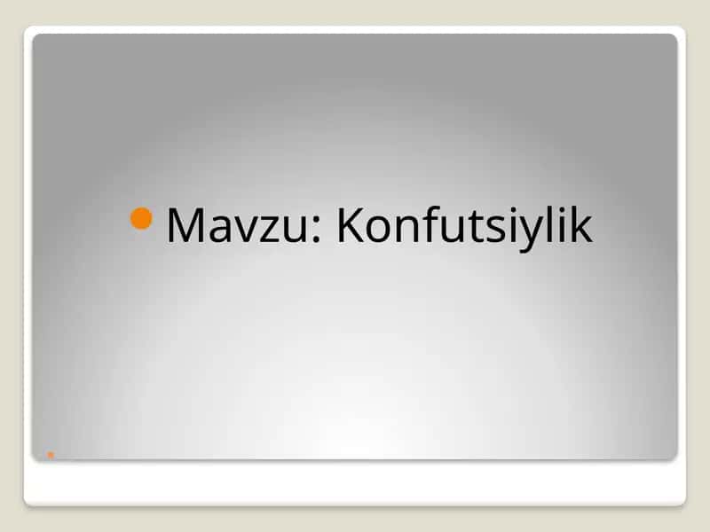Konfutsiylik