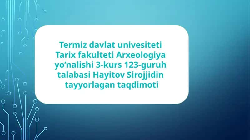 Tumanlar haqida