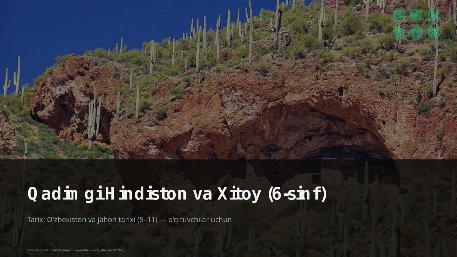 Qadimgi Hindiston va Xitoy (6-sinf)