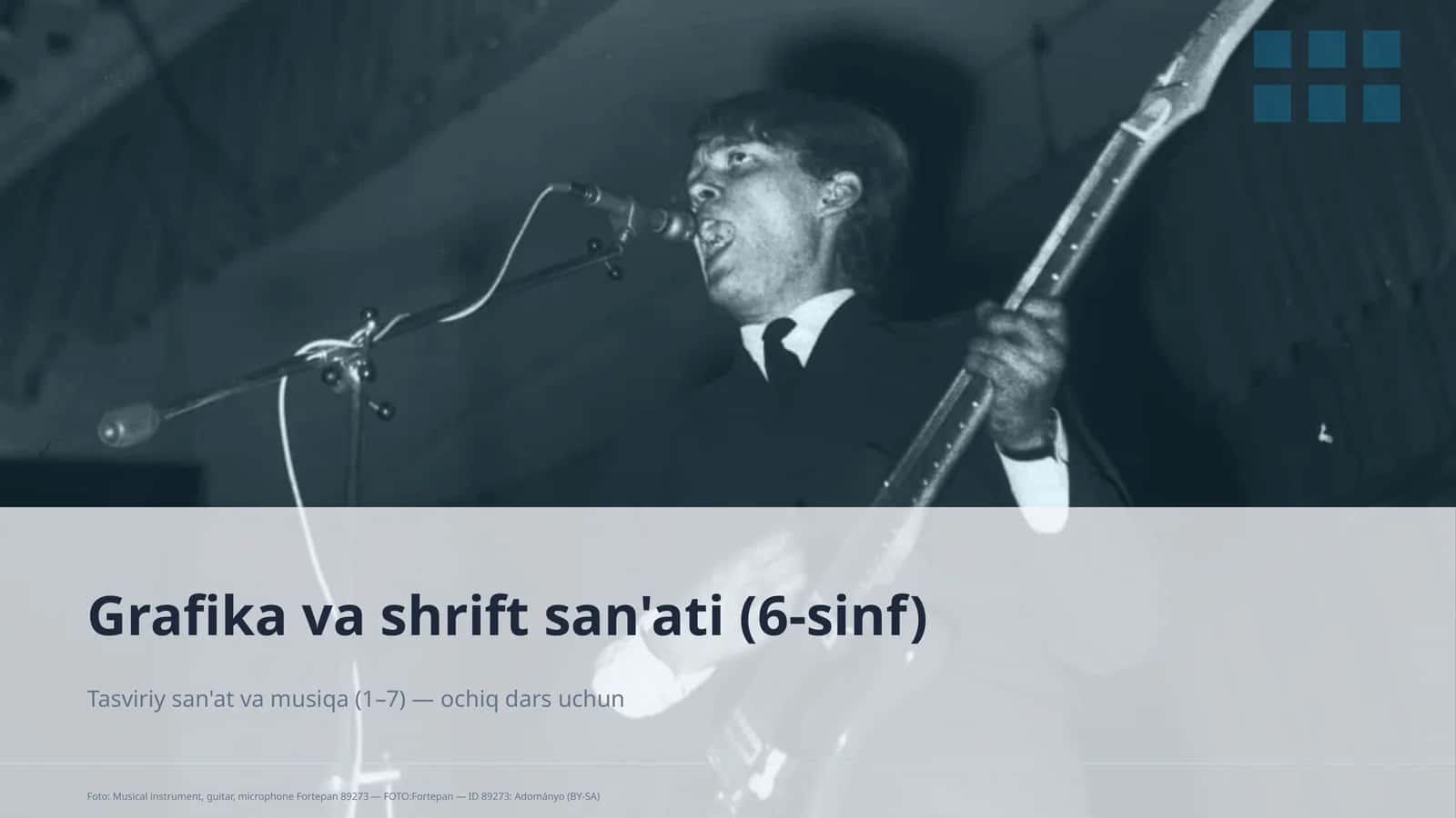 Grafika va shrift san'ati (6-sinf)