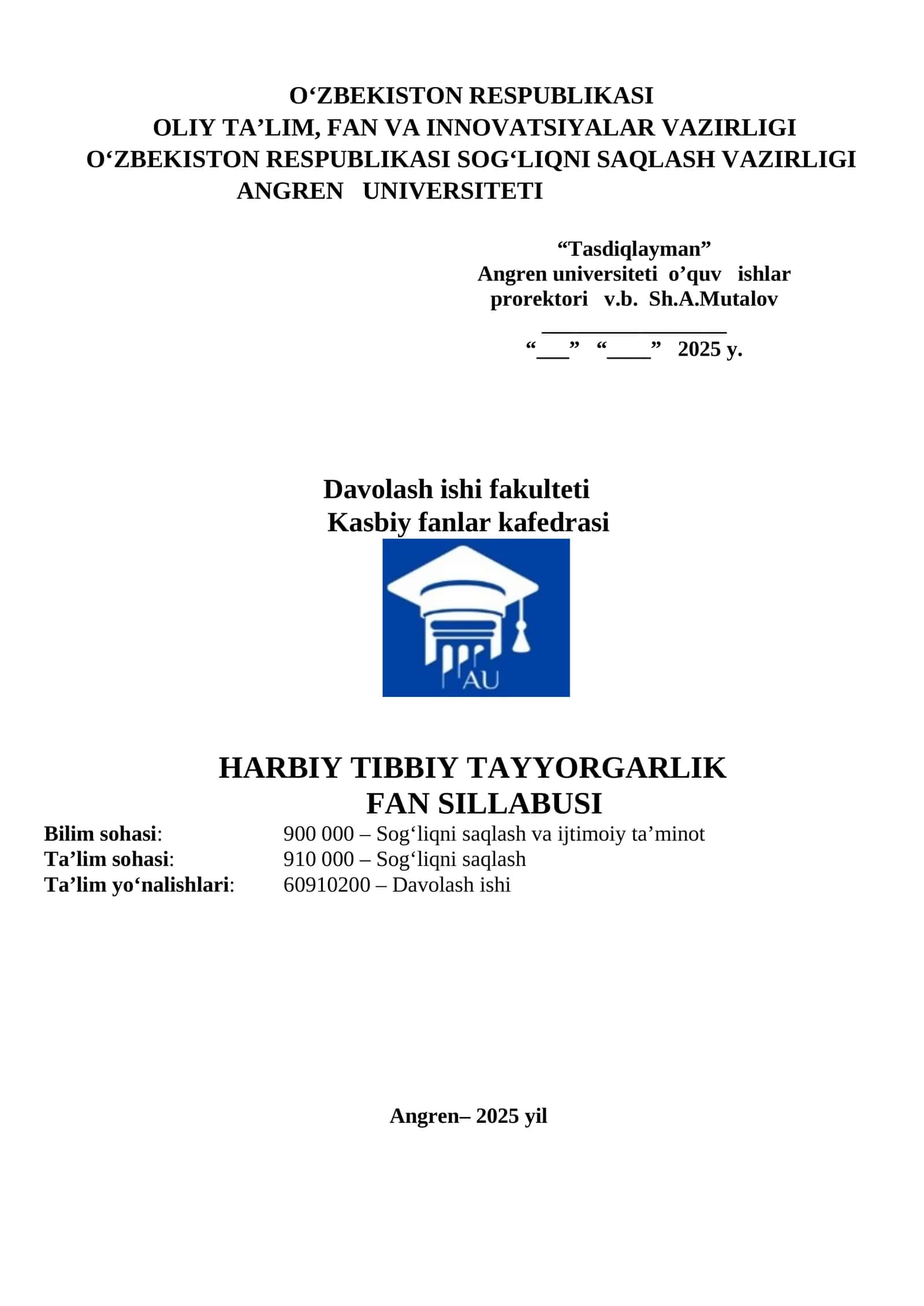 Harbiy tibbiy tayyorgarlik