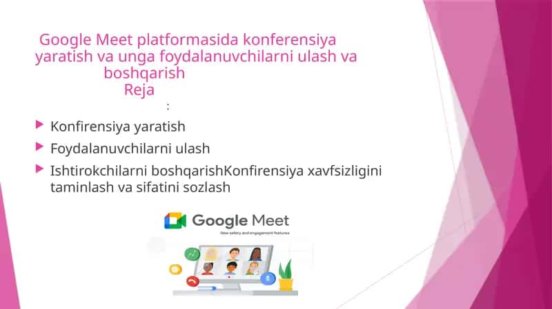 Google Meet platformasi