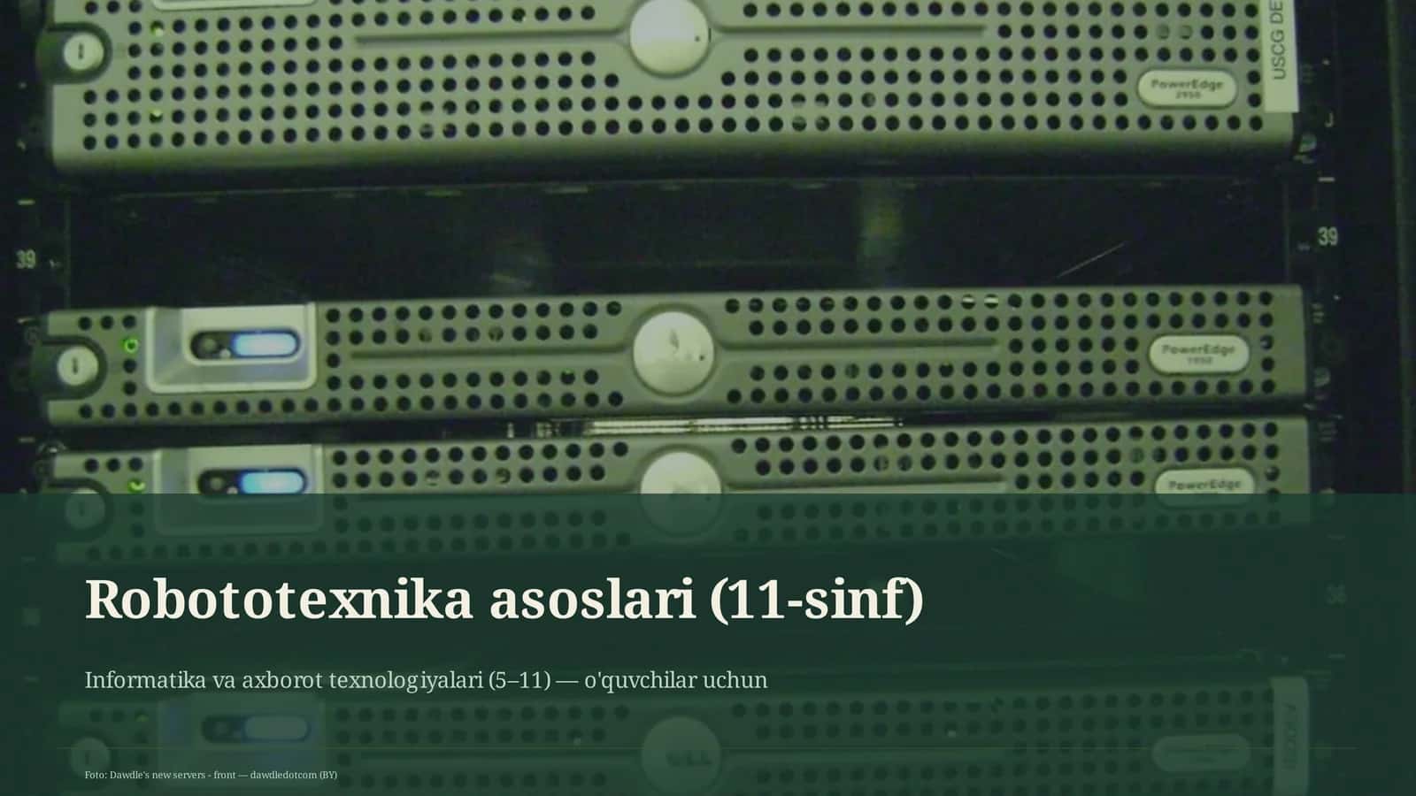 Robototexnika asoslari (11-sinf)
