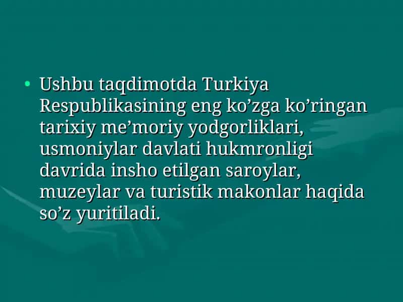 Türkiye`nin tarihi yapıları