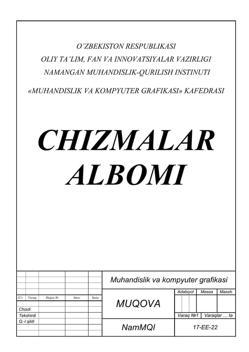 Mustaqil ish topshiriqlari