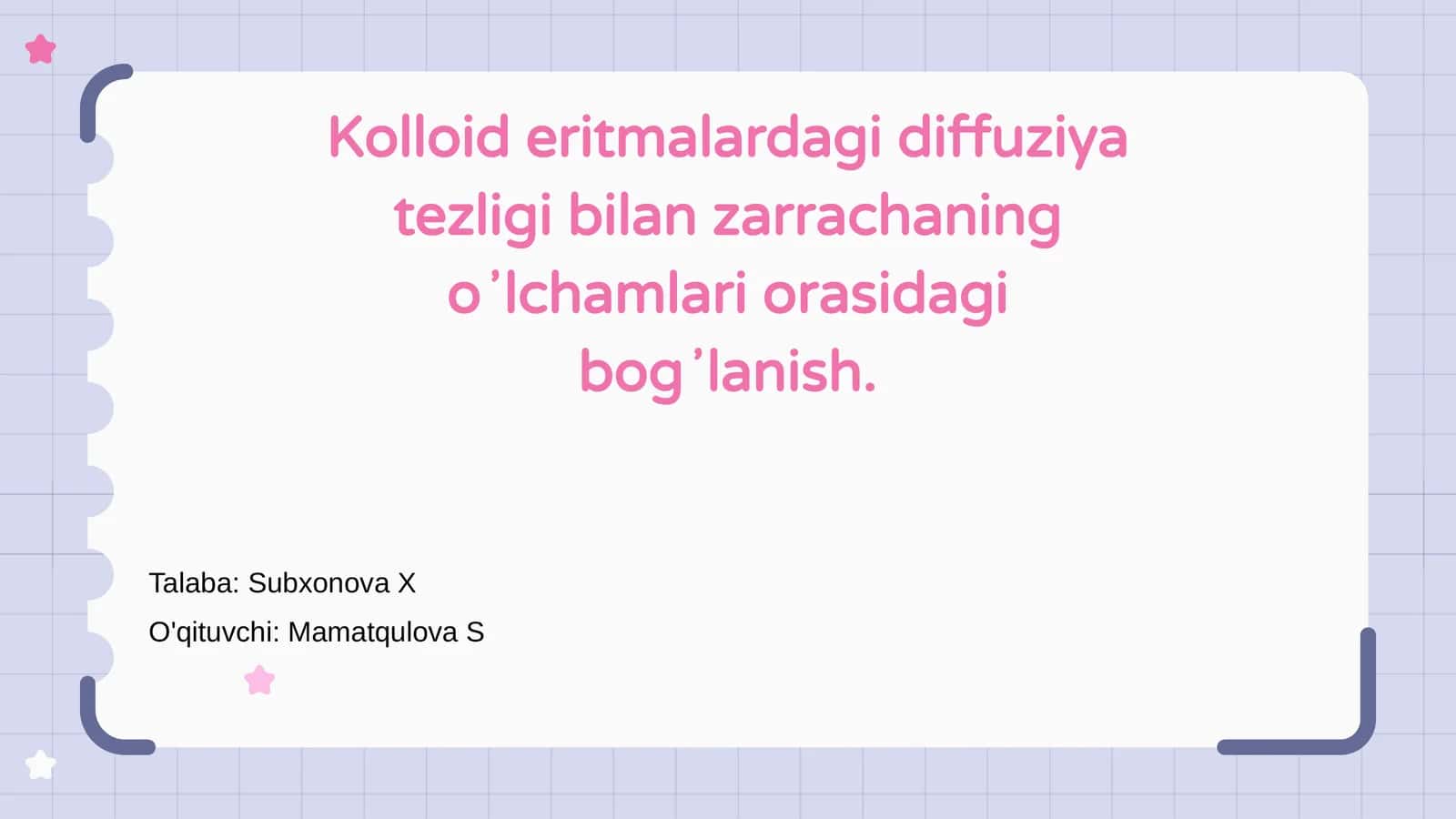 Kolloid eritmalarda diffuziya