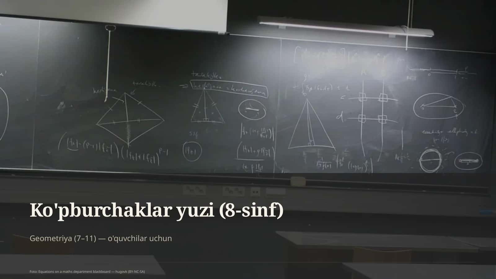 Ko'pburchaklar yuzi (8-sinf)