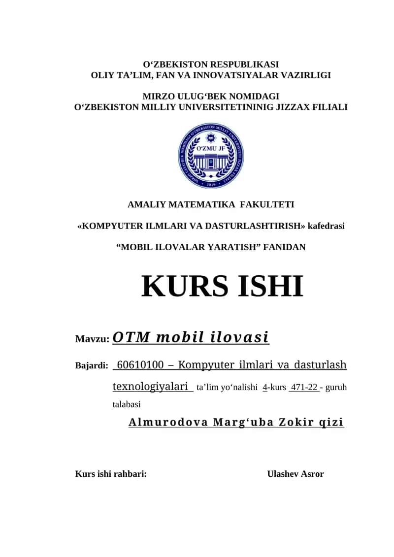 OTM mobil ilovasi