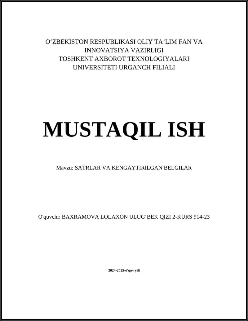 ASCII belgilari