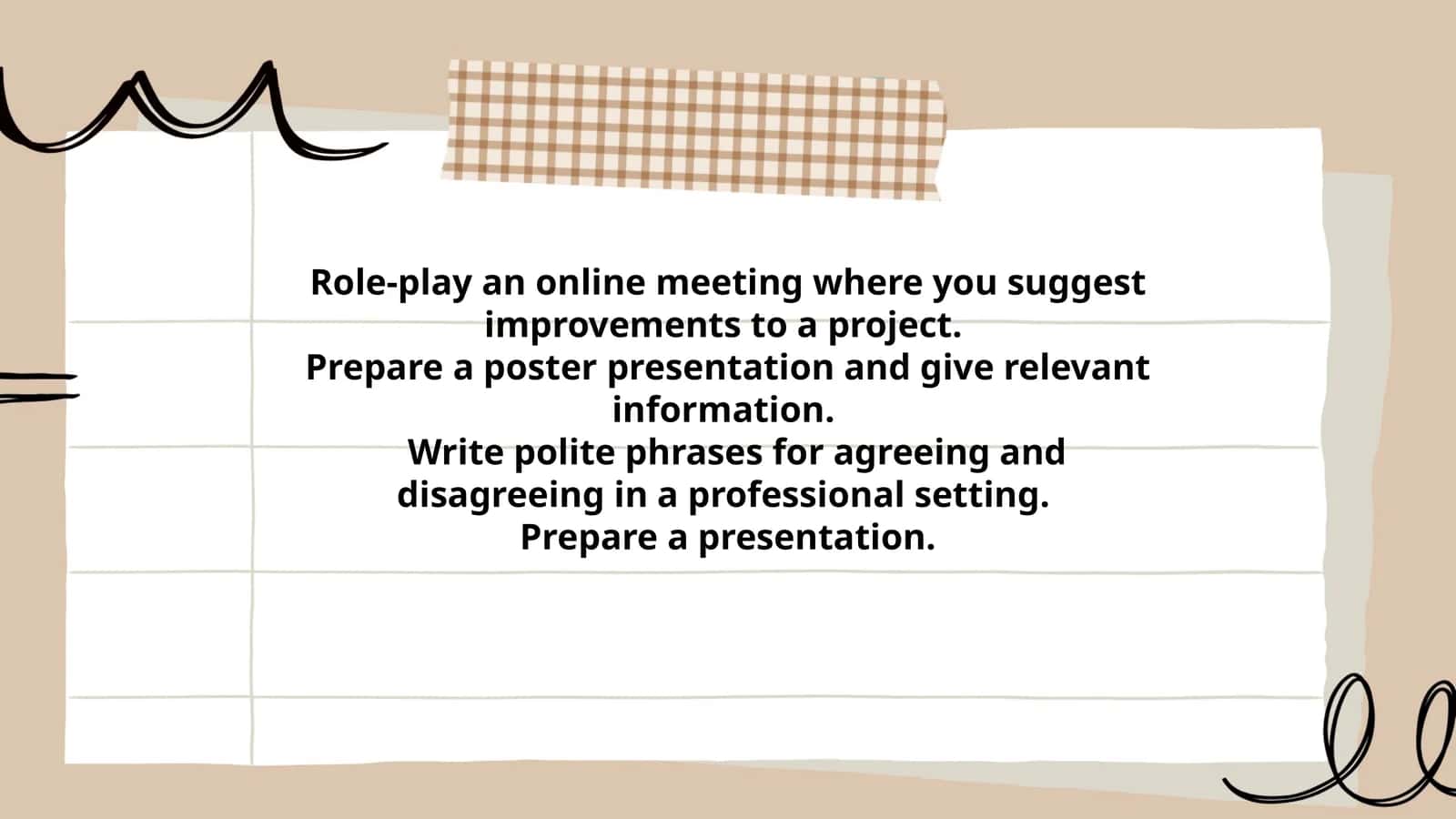 Online Meeting Role-play