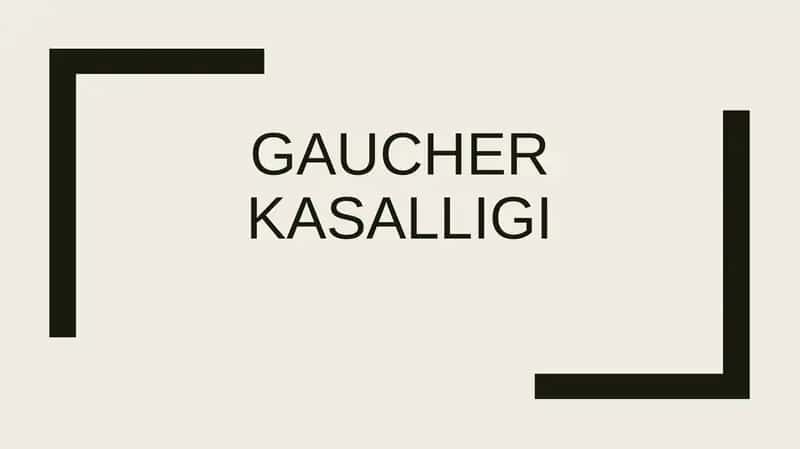Gaucher kasalligi