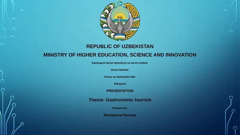 Gastronomic tourism