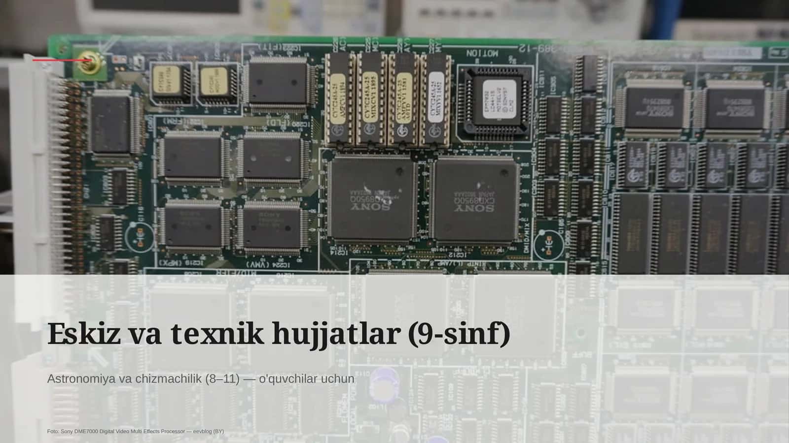 Eskiz va texnik hujjatlar (9-sinf)