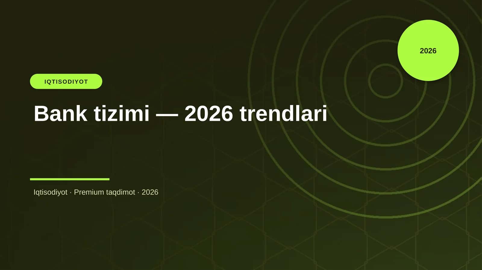 Bank tizimi — 2026 trendlari