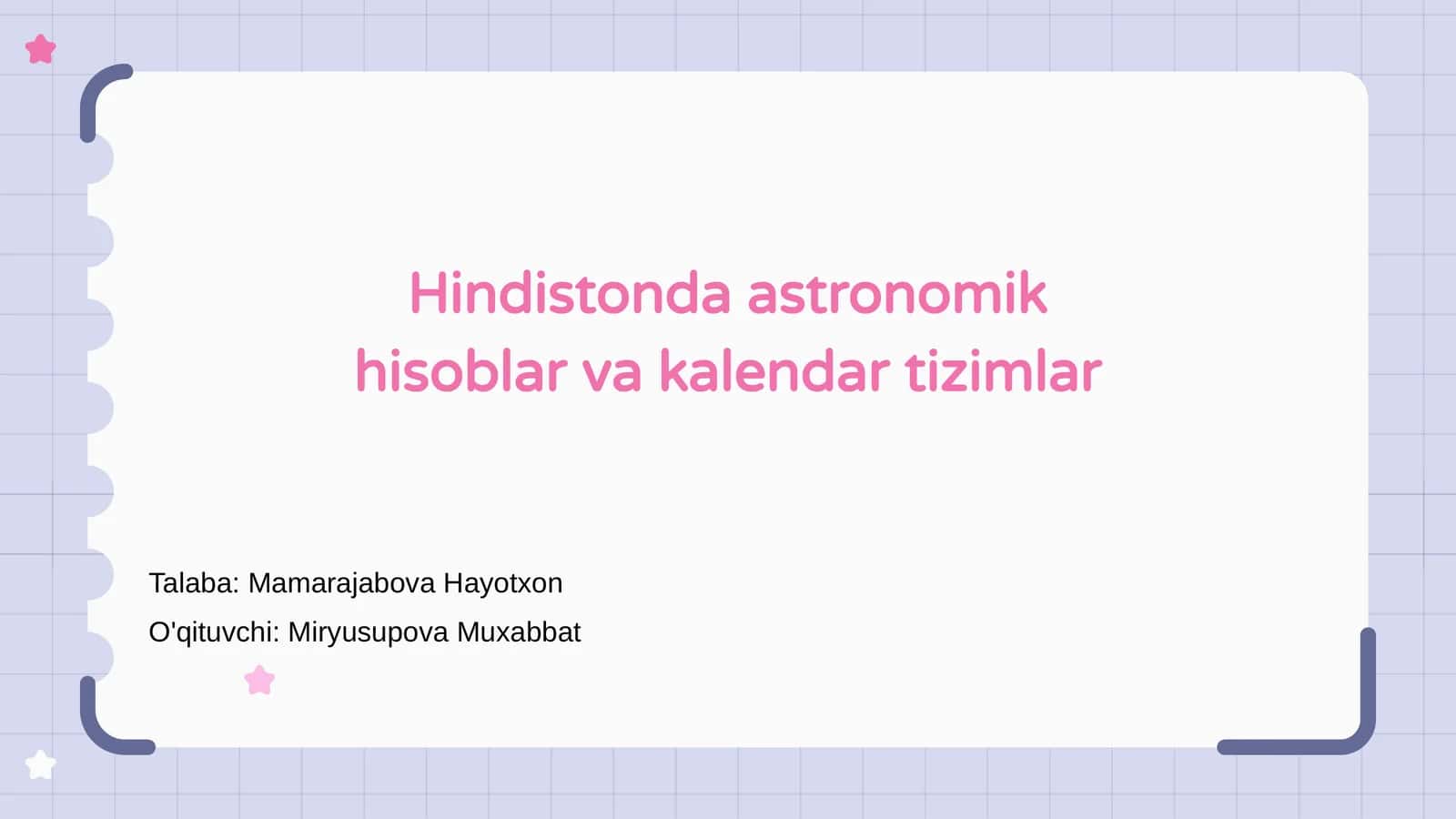 Hindistonda astronomik hisoblar va kalendar tizimlar