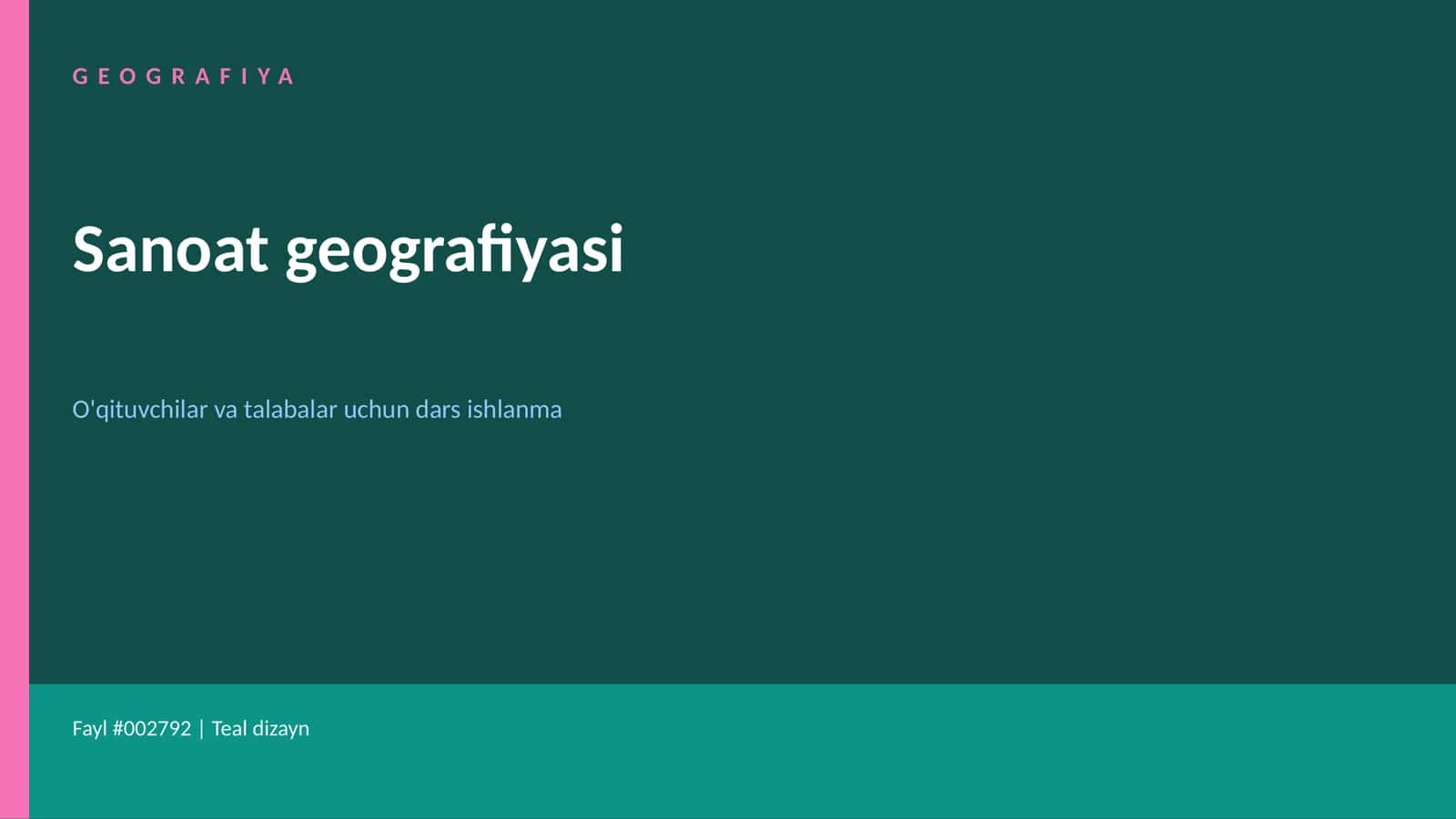 Sanoat geografiyasi