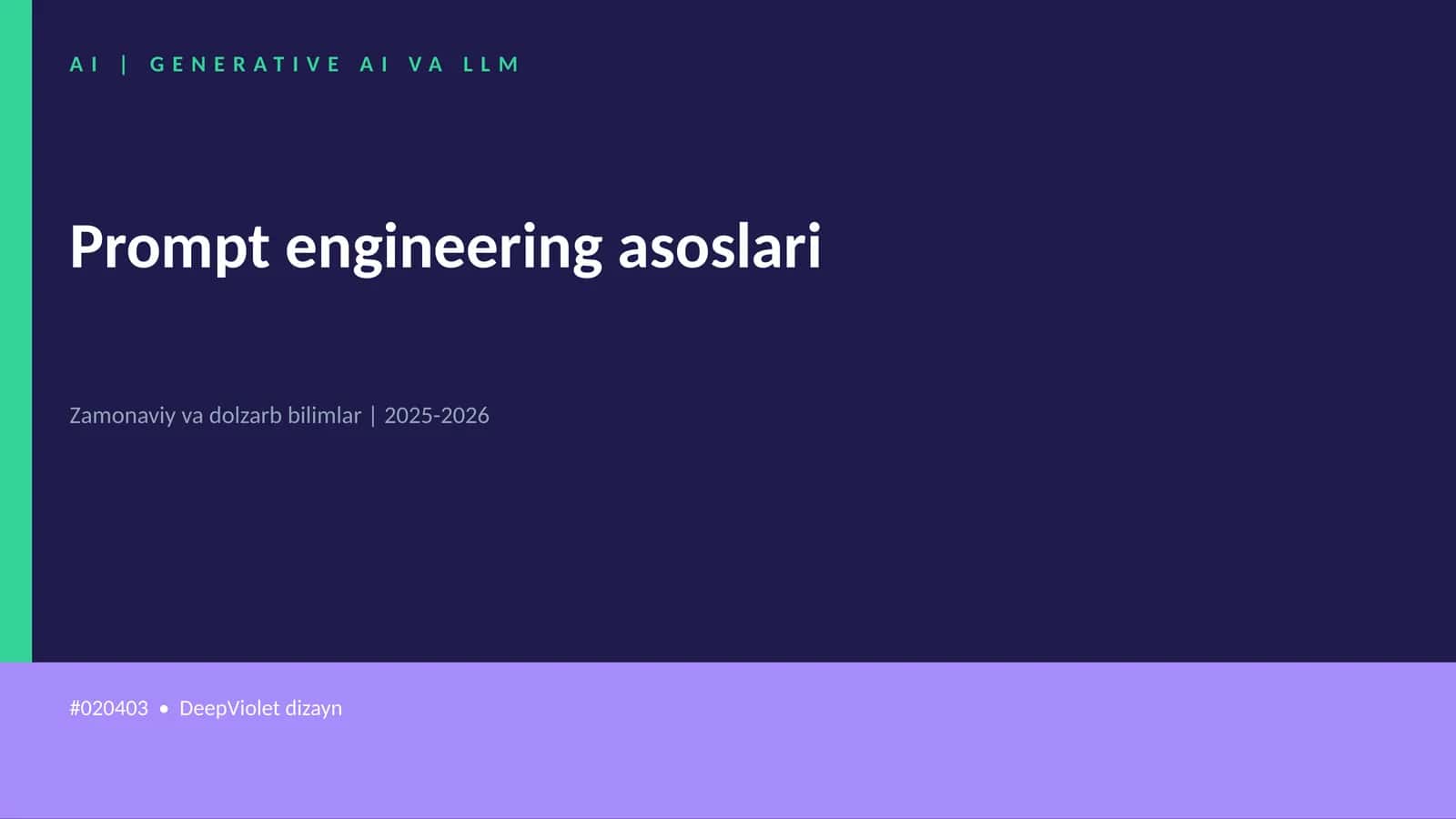 GENERATIVE AI VA LLM