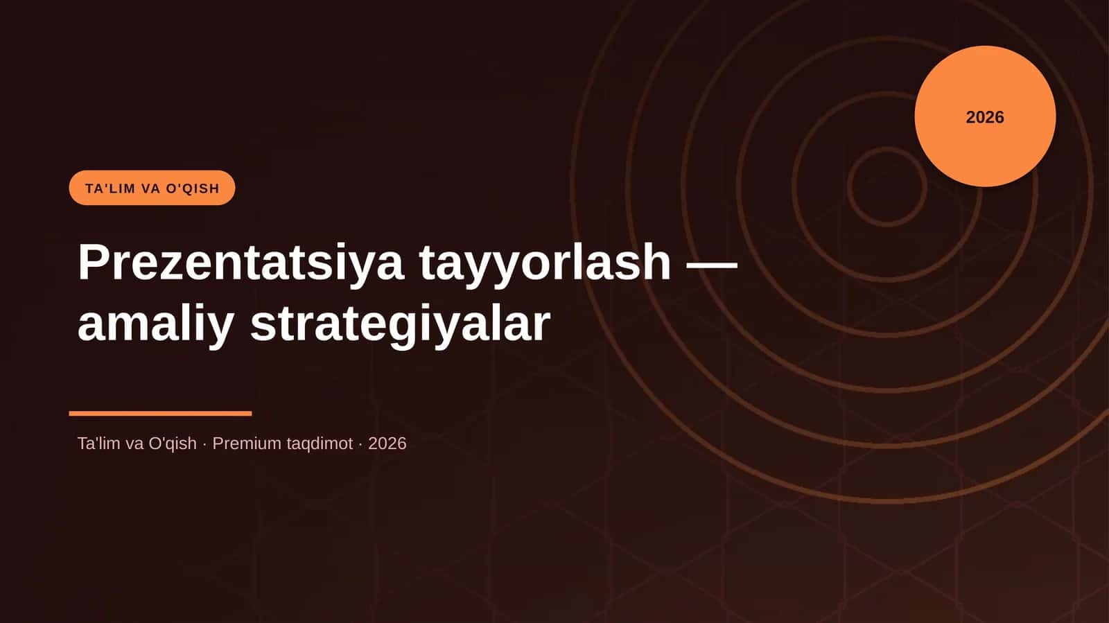 Prezentatsiya tayyorlash — amaliy strategiyalar