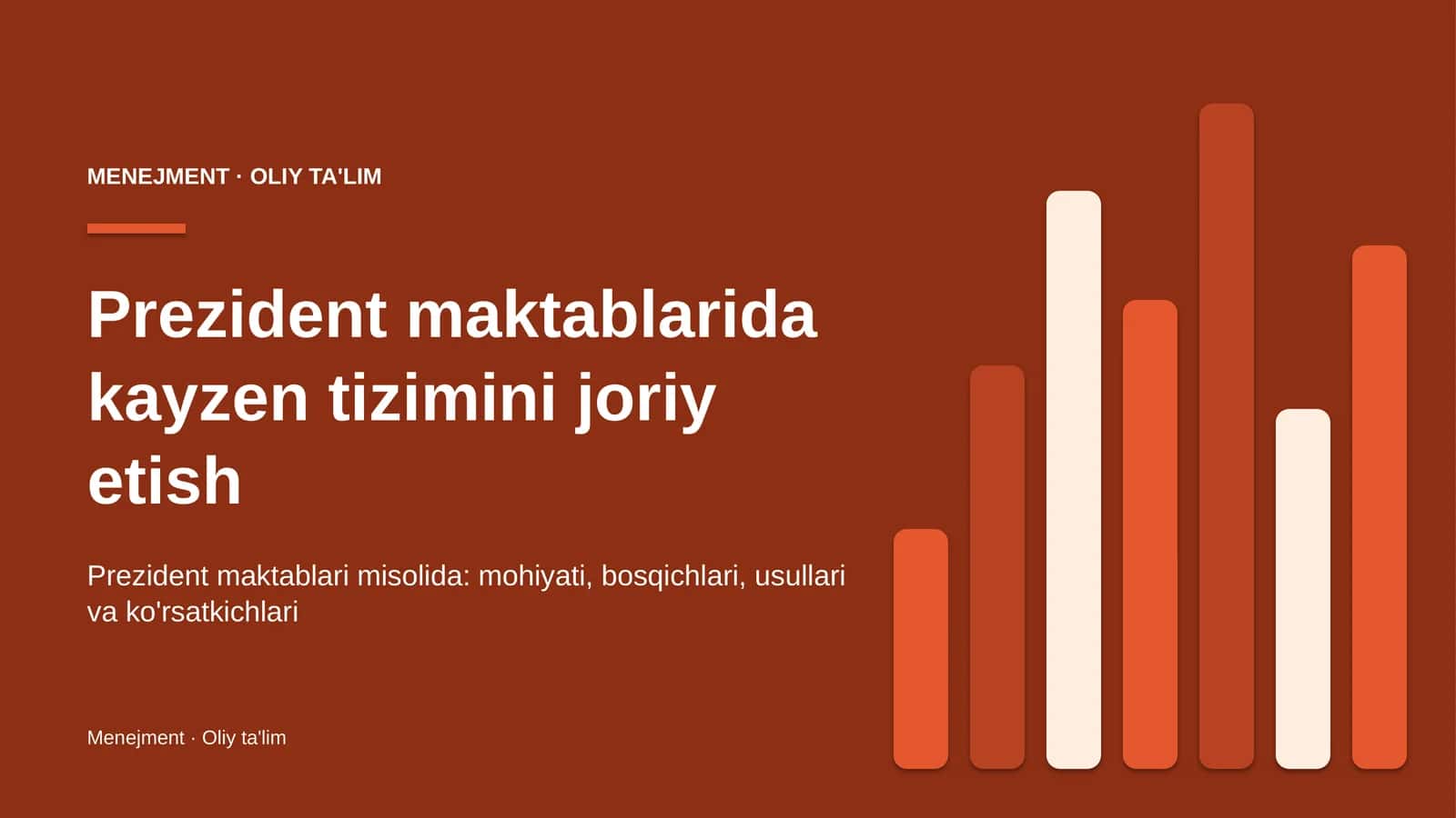 prezident maktablarida kayzen tizimini joriy etish 5735