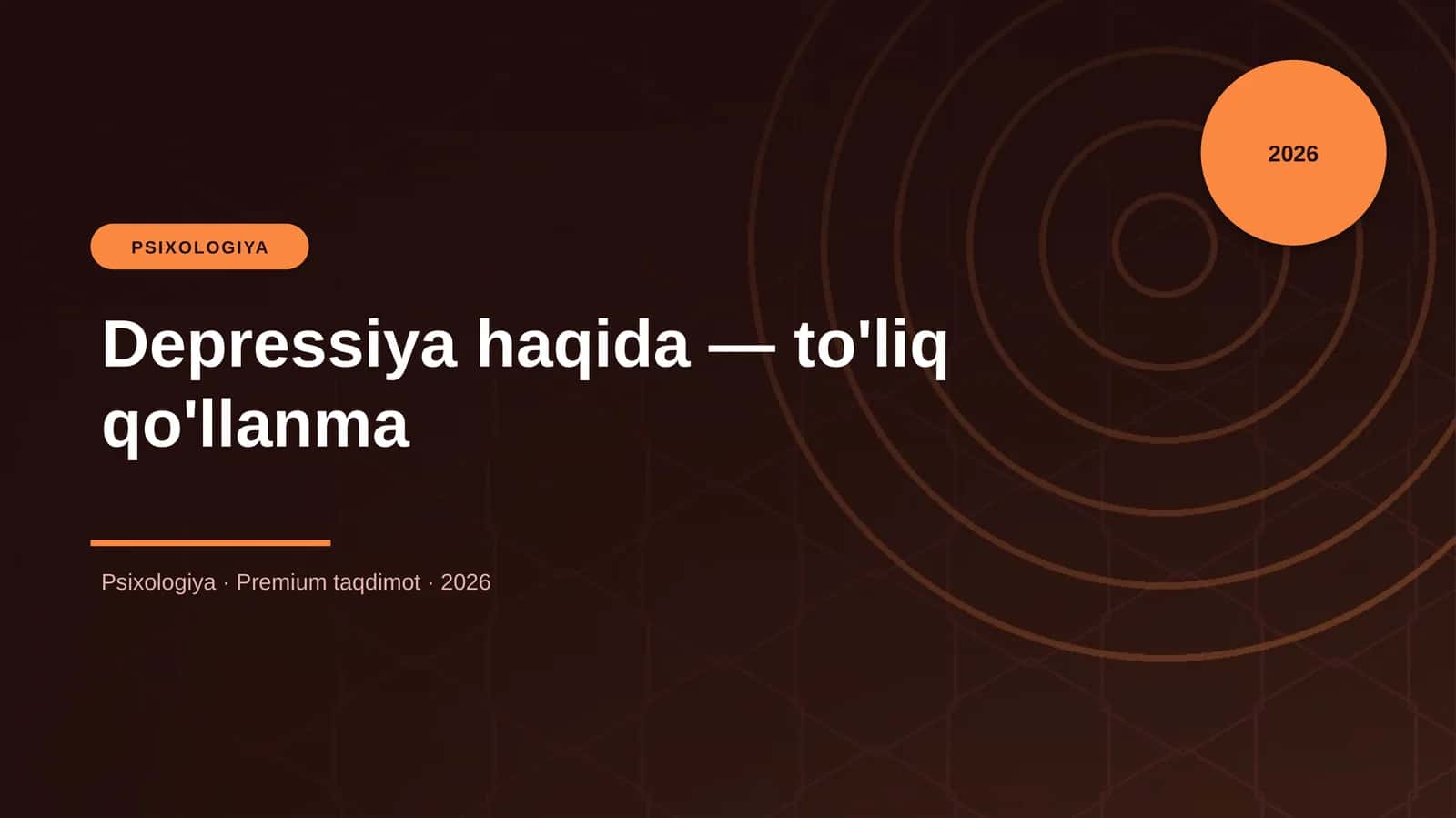 Depressiya haqida — to'liq qo'llanma