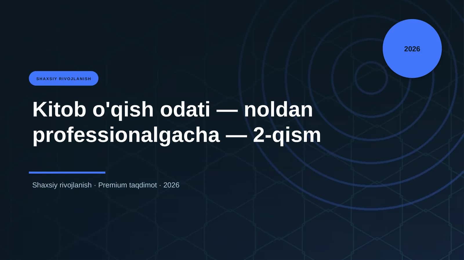 Shaxsiy Rivojlanish