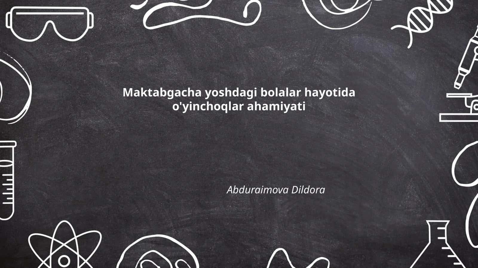 O'yinchoqlar va bolalar
