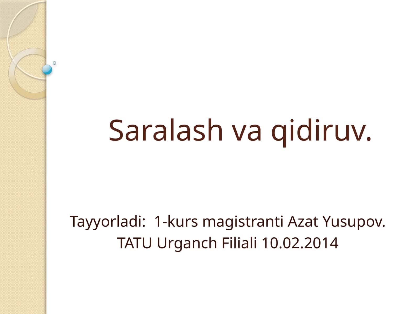 Saralash vaqidiruv