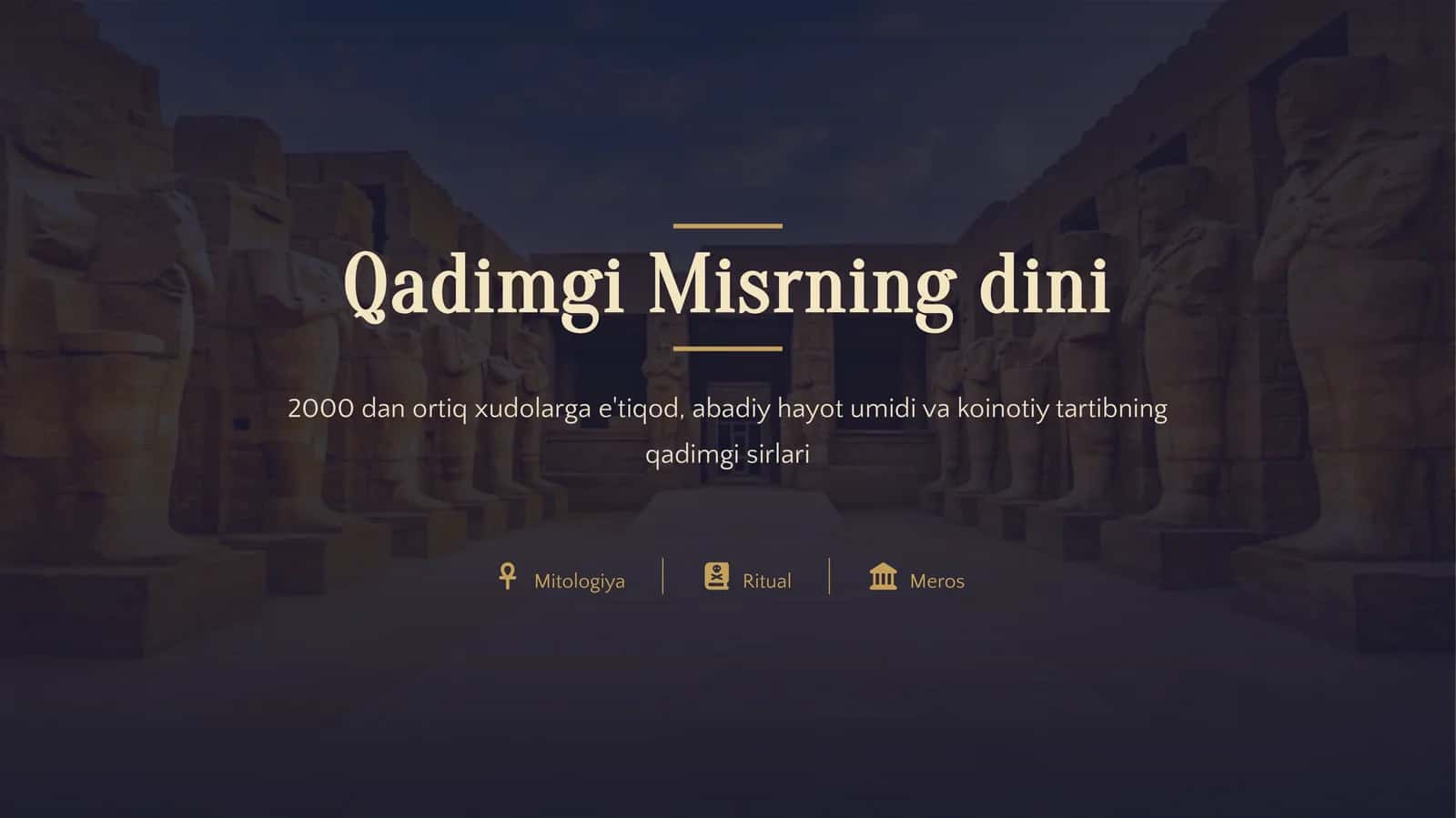 Qadimgi Misrning dini