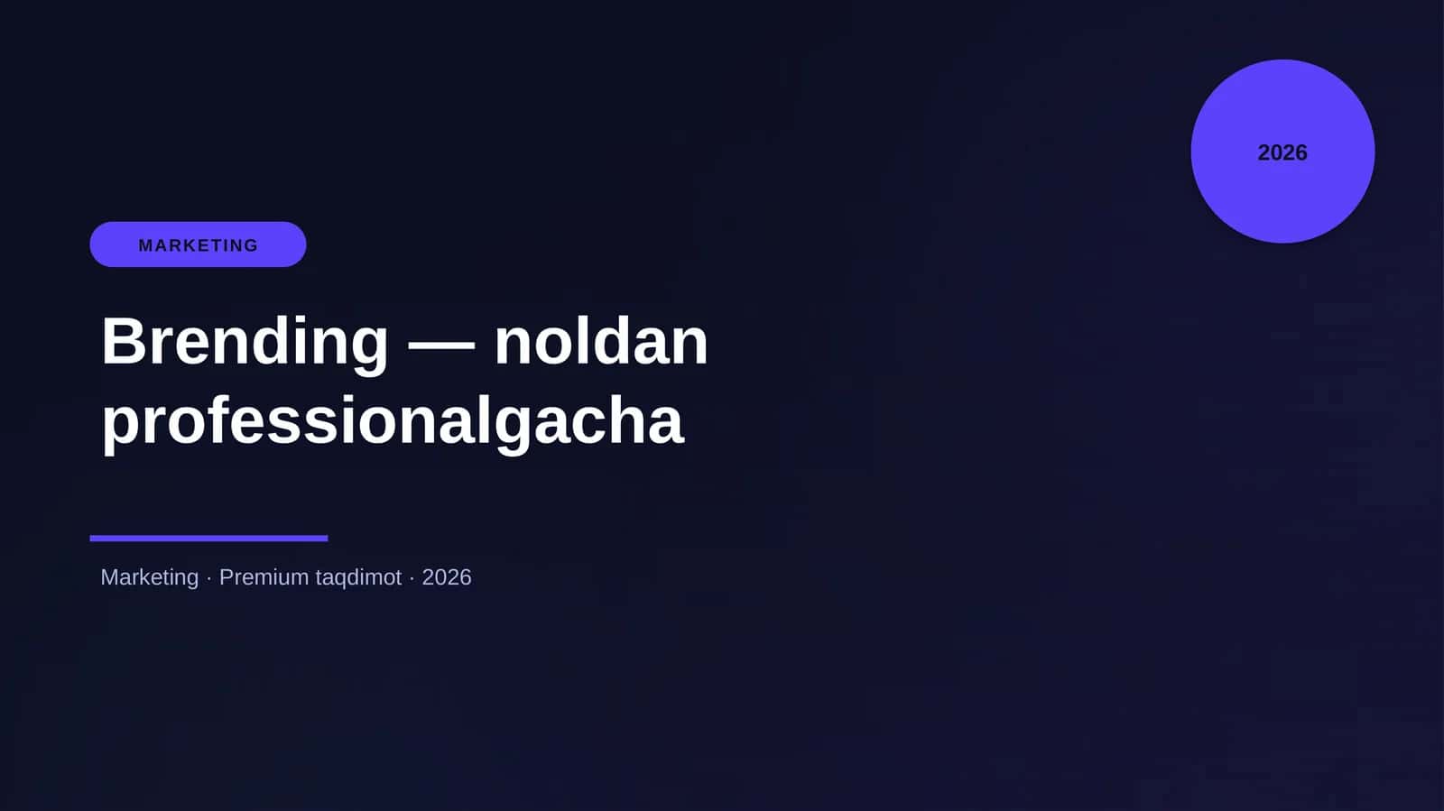 Brending — noldan professionalgacha