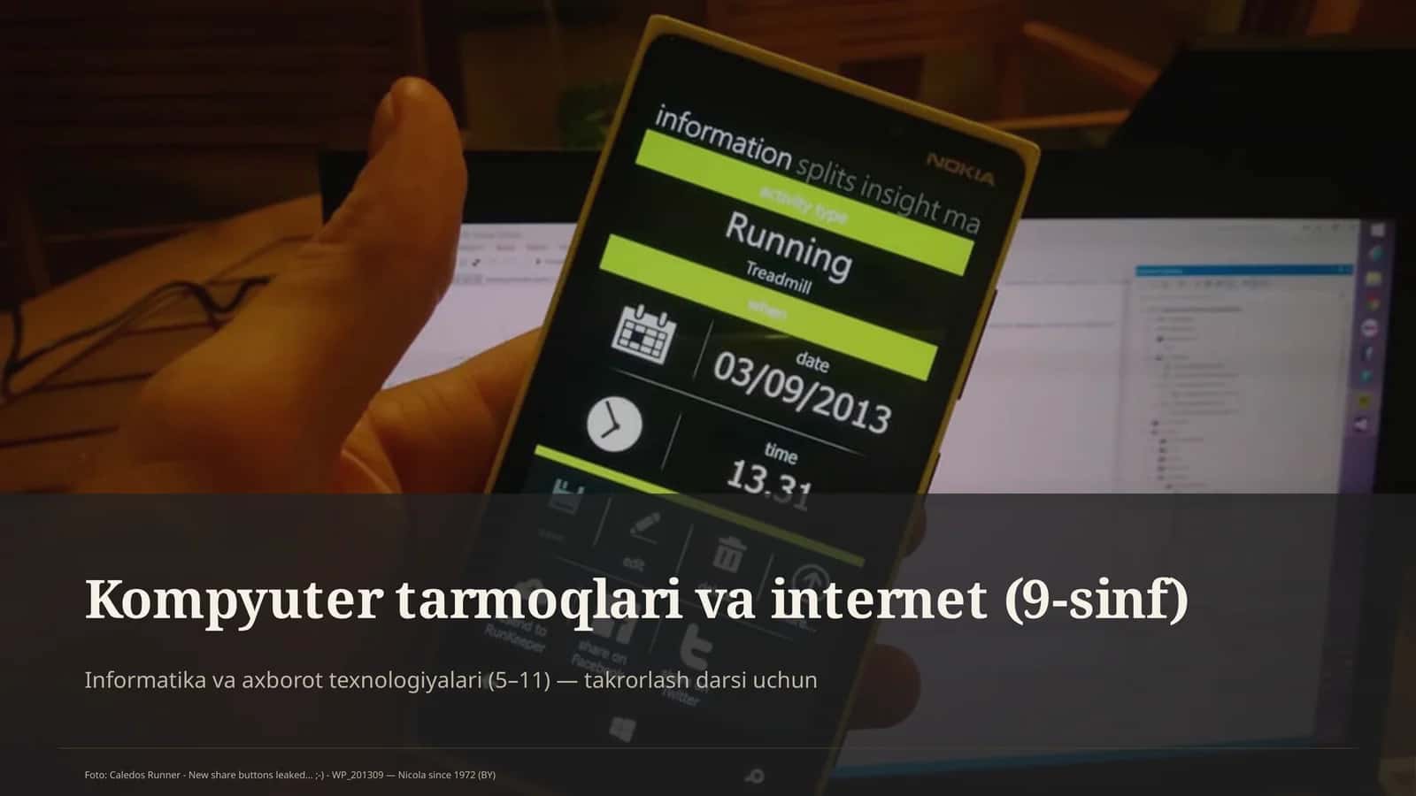 Kompyuter tarmoqlari va internet (9-sinf)