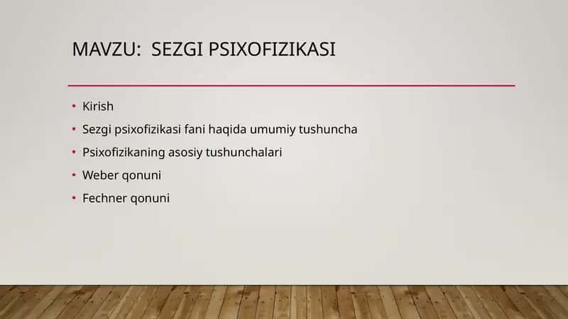 Sezgi psixofizikasi