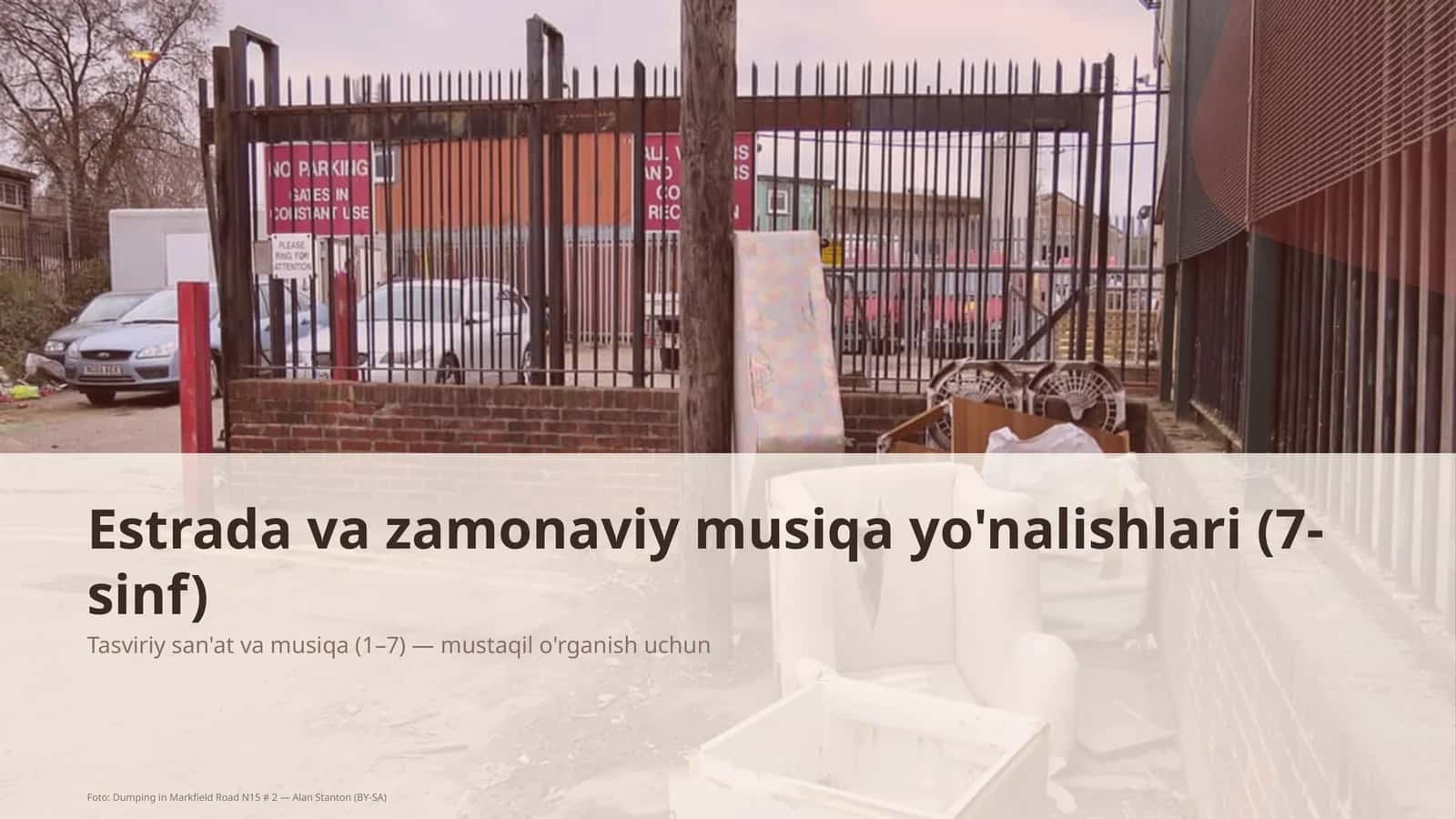 Estrada va zamonaviy musiqa yo'nalishlari (7-sinf)