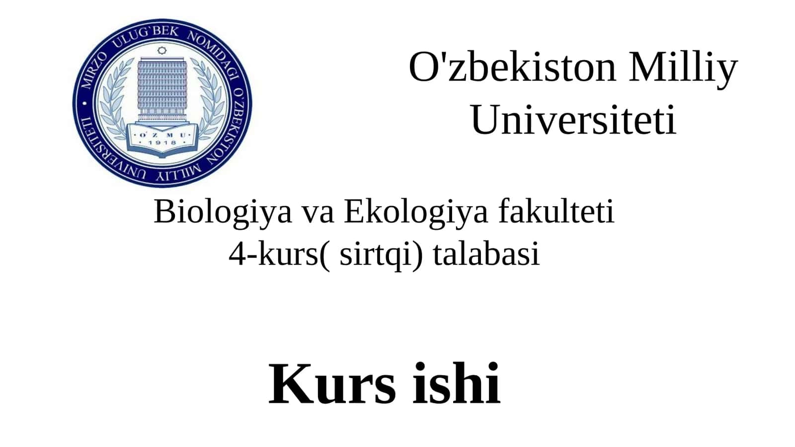 Kurs ishi_Yarovizatsiya va fotoperiodizm